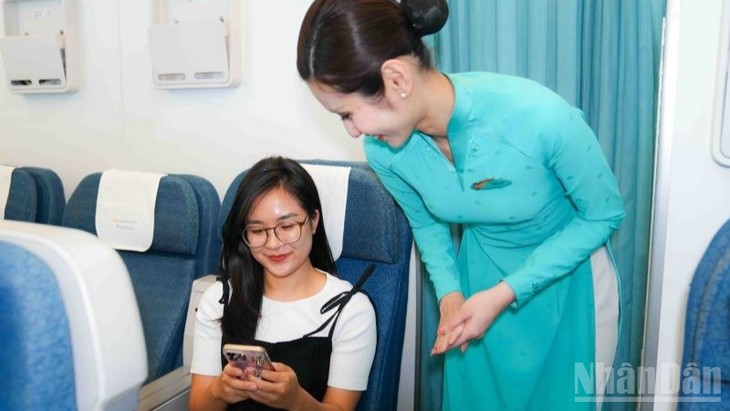 Vietnam Airlines bietet Internetzugang an Bord an - ảnh 1