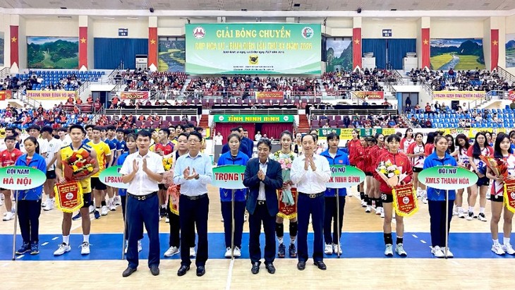 Volleyballturnier des Hoa Lu-Binh Dien-Pokals 2026  - ảnh 1