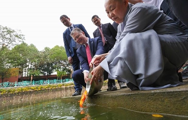 Foreign diplomats celebrate Vietnam’s Lunar New Year Festival  - ảnh 1