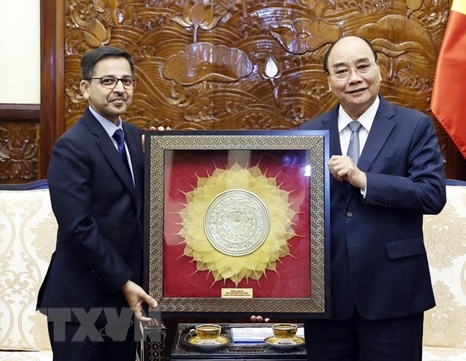 President hosts outgoing Indian Ambassador - ảnh 1