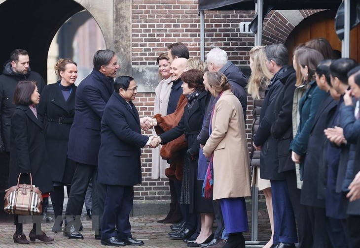 Welcome ceremony held for PM Pham Minh Chinh in Netherlands - ảnh 1