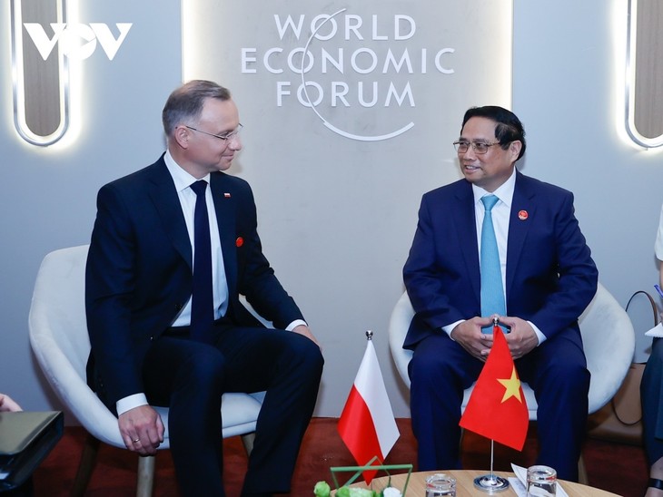 PM meets Polish President on WEF meeting sidelines - ảnh 1