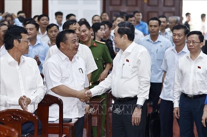 Top legislator meets Hau Giang voters    - ảnh 1