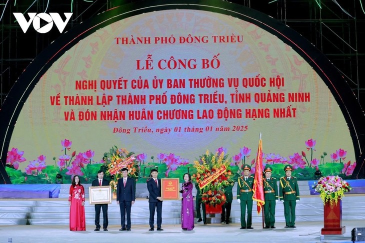 Dong Trieu township becomes Quang Ninh province’s fifth city - ảnh 1