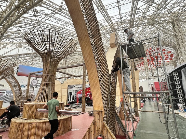 Preparations gear up for national exhibition celebrating National Day - ảnh 1