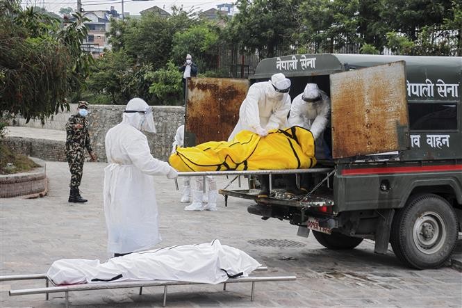 ทั่วโลกมีผู้เสียชีวิตจากโรคโควิด-19 สะสมกว่า 3.28 ล้านราย - ảnh 1