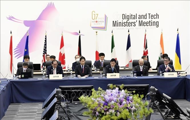 กลุ่ม G7 เห็นพ้องผลักดันการใช้ AI อย่างมีความรับผิดชอบ - ảnh 1