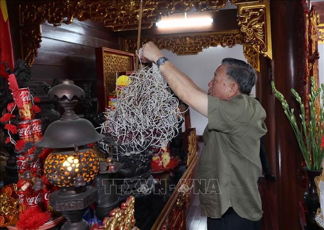 ประธานประเทศเยือนเขตโบราณสถานประวัติศาสตร์แห่งชาติ หน่าตู - ảnh 1