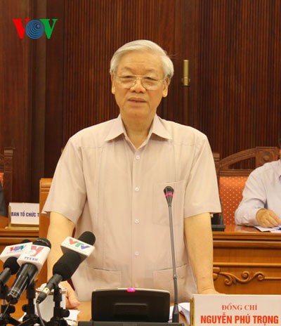 Party General Secretary works with Lai Chau provincial Party organization - ảnh 1