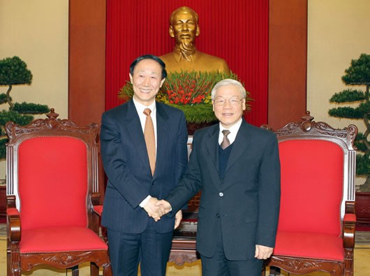 Party leader  receives Chinese Communist Party delegation - ảnh 1