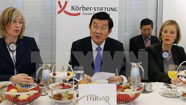 President talks peace, development at German Koerber Institute - ảnh 1