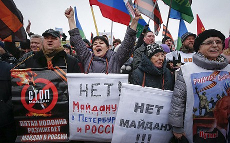 Mehrere Tausend Menschen demonstrieren gegen Maidan - ảnh 1