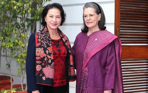 Nguyen Thi Kim Ngan trifft Vorsitzende der Partei des indischen Nationalkongresses - ảnh 1