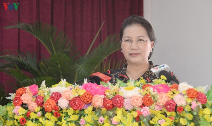 Parlamentspräsidentin Nguyen Thi Kim Ngan trifft Wähler in Can Tho - ảnh 1