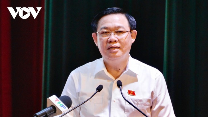 Parlamentspräsident Vuong Dinh Hue trifft Wähler in Hai Phong - ảnh 1