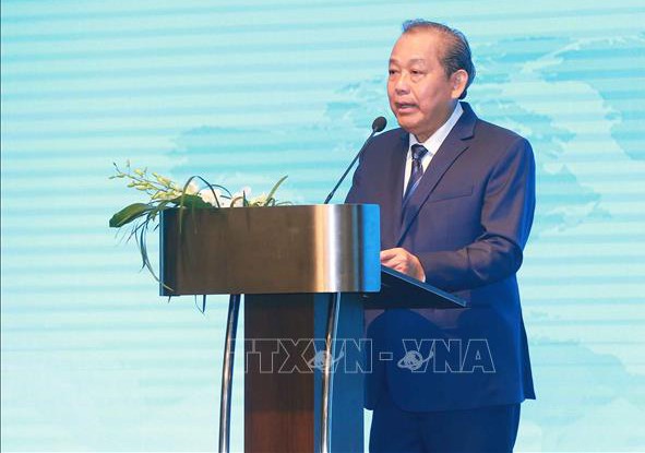 Deputi Harian PM Truong Hoa Binh menghadiri upacara peringatan HUT ke-520 berdirinya Provinsi Cao Bang - ảnh 1