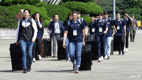 한국 대표단, 조선 인민민주주의공화국 농구교류 - ảnh 1