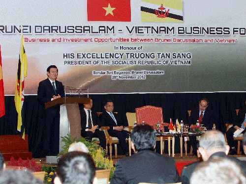 Exitosa visita a Brunei del presidente vietnamita Truong Tan Sang - ảnh 2