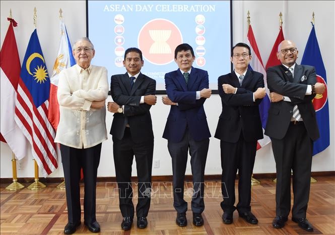 Celebran el 54 aniversario de la fundación de la Asean en México - ảnh 1