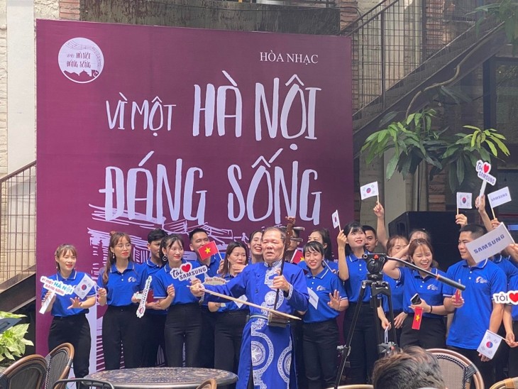 Concierto “Por un Hanói que vale la pena vivir” honran los espacios públicos de la capital - ảnh 2