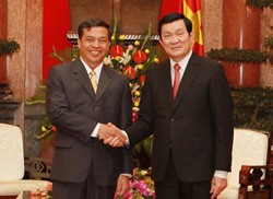 Presidente de Vietnam valora cooperación con Laos y República Checa - ảnh 1