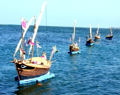 Ritual folclórico en homenaje a los patrulleros antiguos de islas - ảnh 3