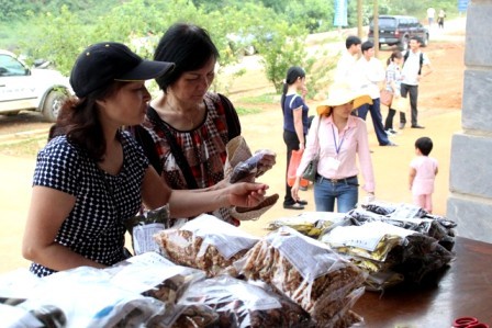 Un animado mercado de montañeses en plena capital Hanoi - ảnh 2