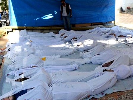 Siria, ante una peligrosa jugada con el rótulo de armas químicas - ảnh 1