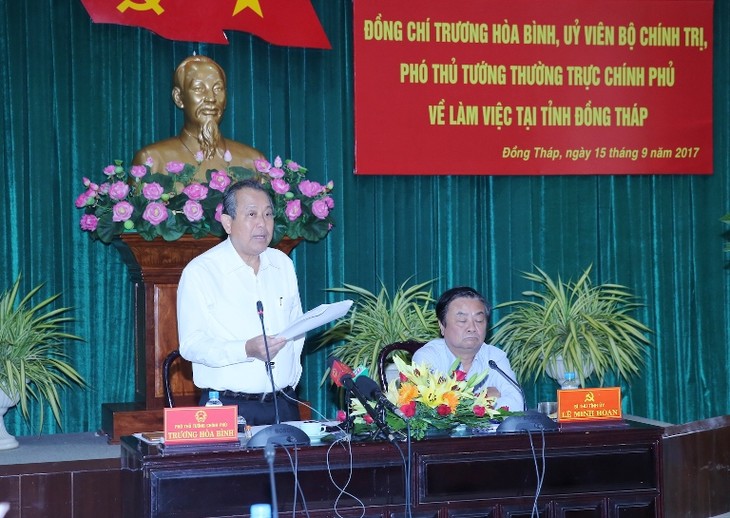 Déplacement de Truong Hoa Binh à Dong Thap - ảnh 1