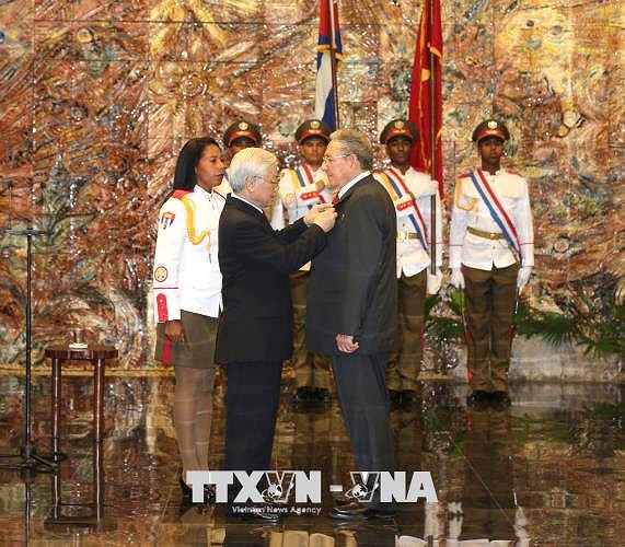 Nguyên Phu Trong termine sa visite à Cuba - ảnh 1