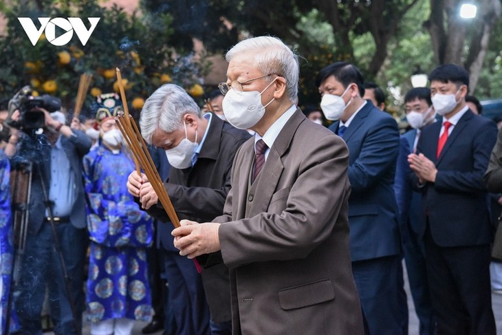 Nguyên Phu Trong présente ses vœux de Nouvel An aux habitants de Bac Ninh - ảnh 1