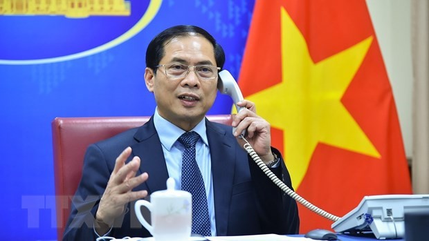 Bui Thanh Son s’entretient au téléphone avec Josep Borrel et Szijjártó Péter - ảnh 1