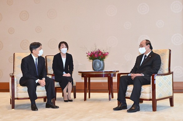 Nguyên Xuân Phuc rencontre l’empereur Naruhito - ảnh 1