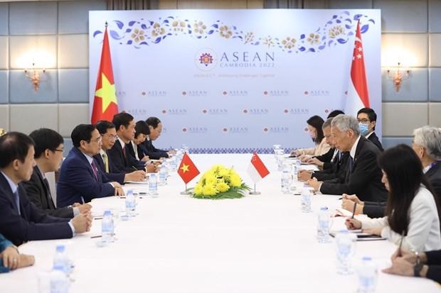 Pham Minh Chinh rencontre ses homologues canadien, australien et singapourien - ảnh 3