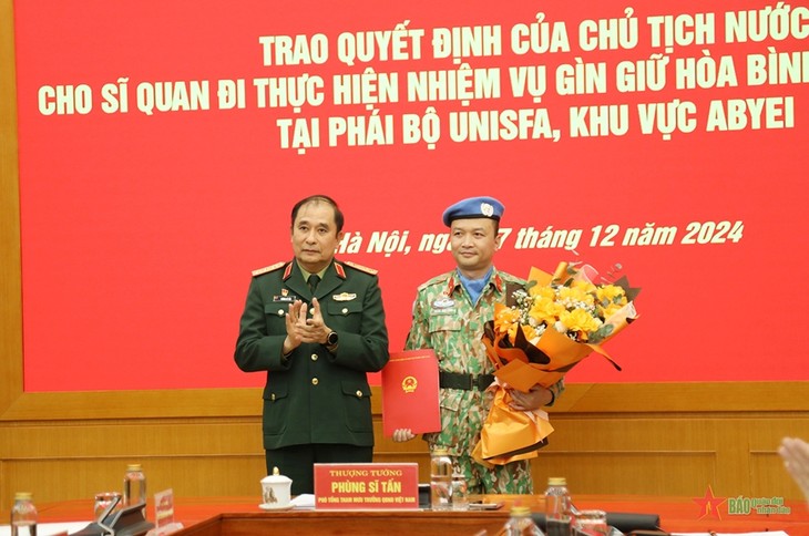 ONU: Un autre officier vietnamien envoyé à la mission UNISFA - ảnh 1