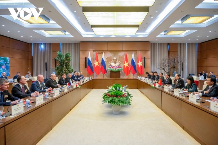 Le Premier ministre russe rencontre le président de l’Assemblée nationale vietnamienne - ảnh 2