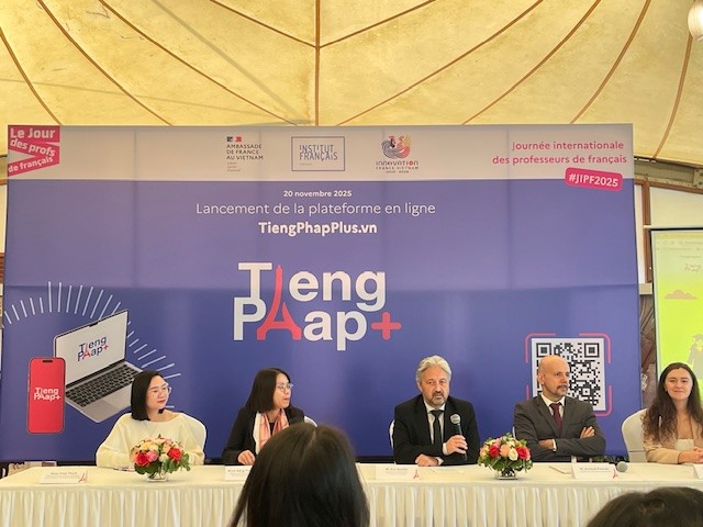 La langue française à portée de clic: Lancement de TiêngPhapPlus au Vietnam - ảnh 1