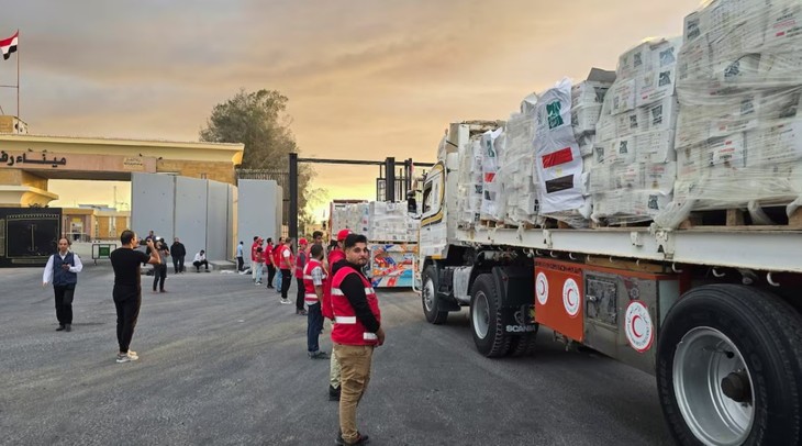 L'Égypte achemine près de 6.000 tonnes d'aide humanitaire à Gaza - ảnh 1