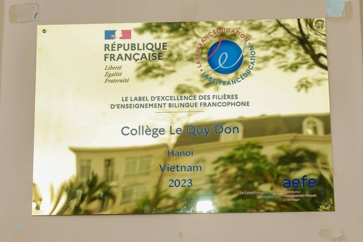 Le collège Lê Quy Dôn décroche le prestigieux LabelFrancÉducation - ảnh 8