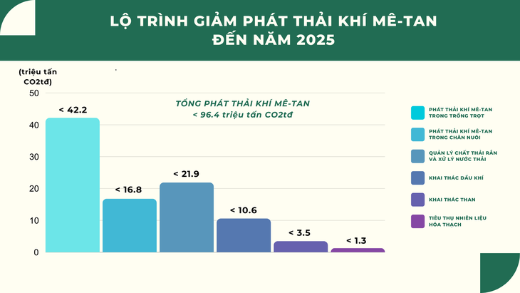 Việt Nam cam kết giảm ít nhất 30% tổng lượng phát thải khí mê-tan vào năm 2030 - ảnh 4