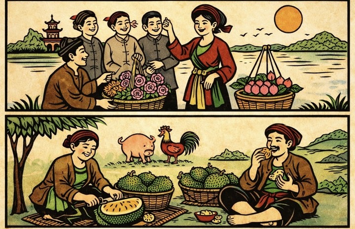 99,9% người xem chịu thua, không đoán ra đây là câu ca dao nào - ảnh 1