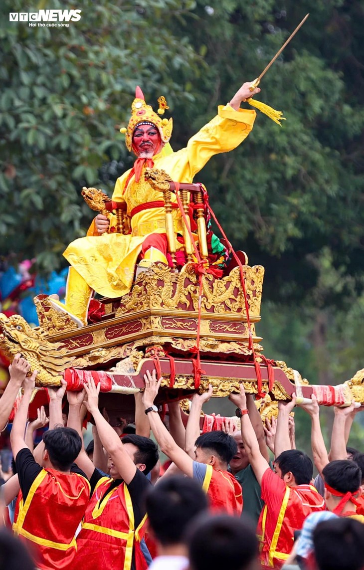 Độc đáo nghi lễ rước 'vua, chúa sống' tại lễ hội Đền Sái - ảnh 13