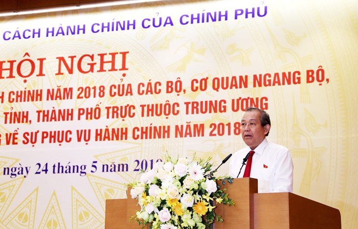 Chỉ số cải cách hành chính năm 2018 tiếp tục cải thiện so với năm 2017 - ảnh 1