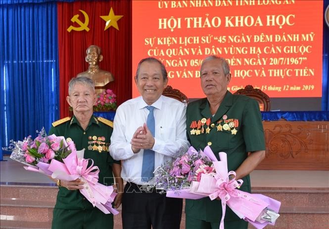 Hội thảo khoa học “45 ngày đêm đánh Mỹ của quân và dân vùng hạ Cần Giuộc”   - ảnh 1