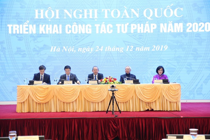 Hội nghị toàn quốc triển khai công tác tư pháp năm 2020  - ảnh 1