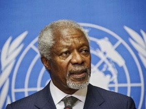 Utusan Khusus Kofi Annan mengusahakan bantuan Iran dalam masalah Suriah - ảnh 1