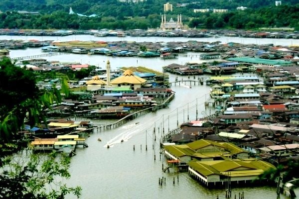 Kampung  terapung Kampong Ayer- Brunei Darusalam. - ảnh 1