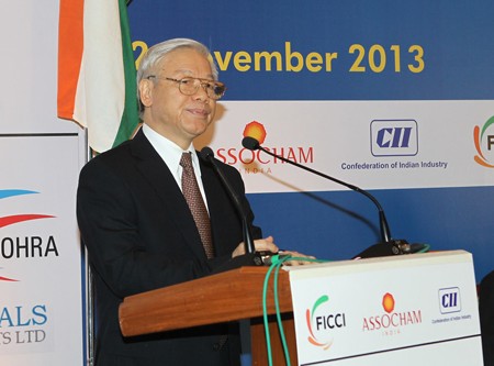 Sekjen KS PKV, Nguyen Phu Trong: Vietnam selalu menyambut para investor India - ảnh 1