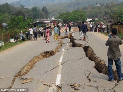 Gempa bumi di Thailand yang mengakibatkan 26 korban - ảnh 1