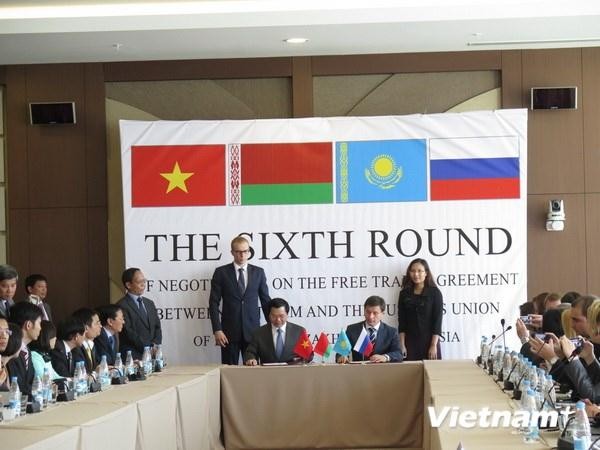 Putaran ke-6 perundingan FTA Vietnam - Persekutuan Bea Cukai Rusia, Belarus dan Kazaskhtan berakhir - ảnh 1